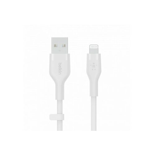 Belkin boost charge flex silicone cable usb-a to lightning - 3M - white (CAA008bt3MWH) Cene