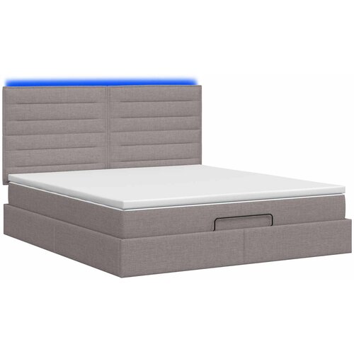  od pjene s madracem i LED-om Sivosmeđa 140 x 190 cm Slike