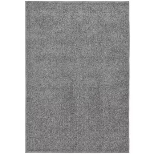 Tepih s kratkim vlaknima 160 x 230 cm sivi