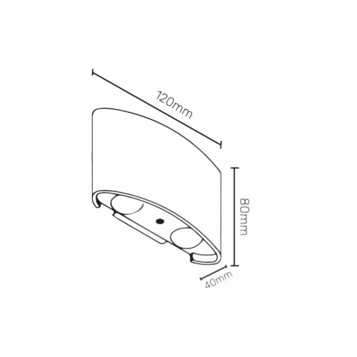  LED SVETILJKA JM-020 ZIDNA 4W 4000K IP54 BELA Cene