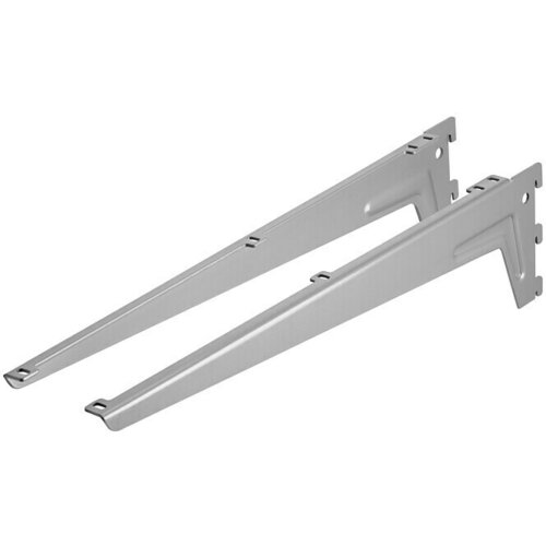 DOLLE Zidna konzola za policu (Duljina: 480 mm, Opteretivost: 65 kg, Siva, 2 Kom.) Cijene
