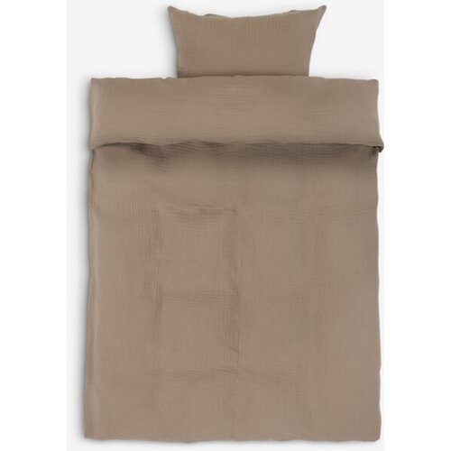  Set posteljine muslin 140x200 tamni pesak Slike