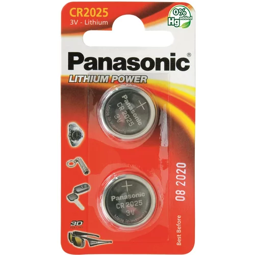 Panasonic baterije CR-2025EL/2B Lithium Coin