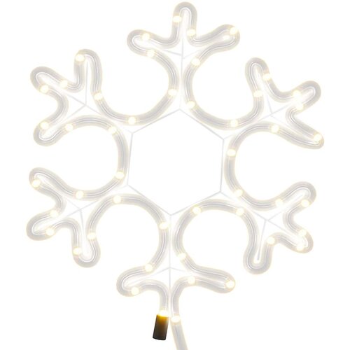  Figura božićne pahulje s 48 LED žarulja topla bijela 27 x 27 cm Slike