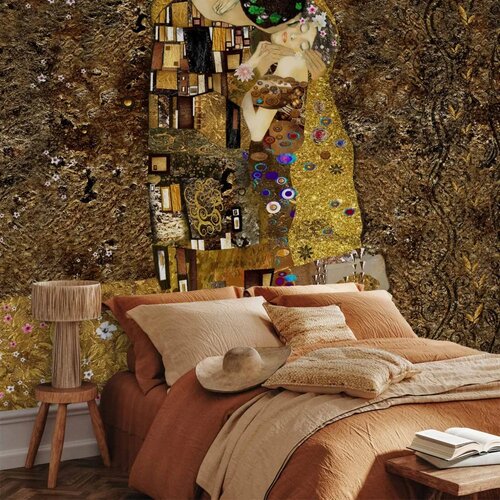  Foto tapeta - Klimt inspiration: Golden Kiss 250x175 Standard Slike