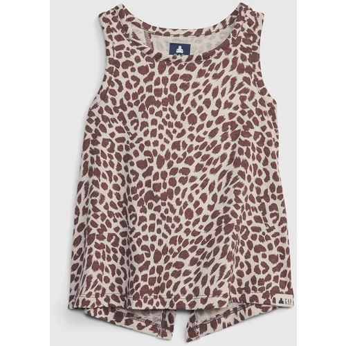 GAP Kids Tank Top Top organic leopard - Girls