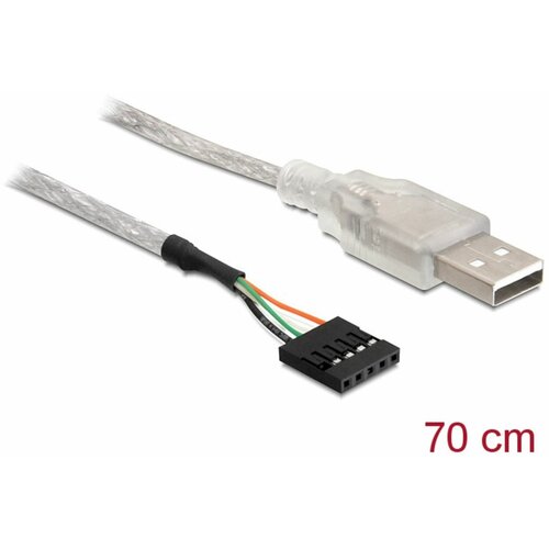 Delock kabel USB 2.0 TipA - 5 pin 0,7m bel 83078, (21028122) Cene