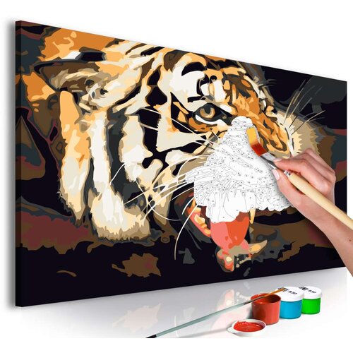  Slika za samostalno slikanje - Tiger Roar 60x40 Cijene