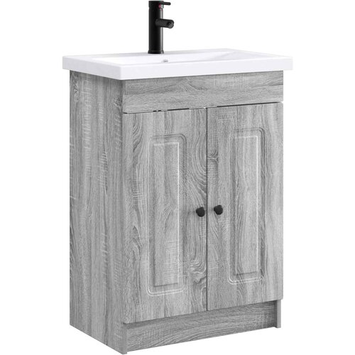 vidaXL Set namještaja za kupaonicu Siva Sonoma 78 5 x 37 5 x 81 cm - Siva Sonoma 78 5 x 37 5 x 81 cm Cene