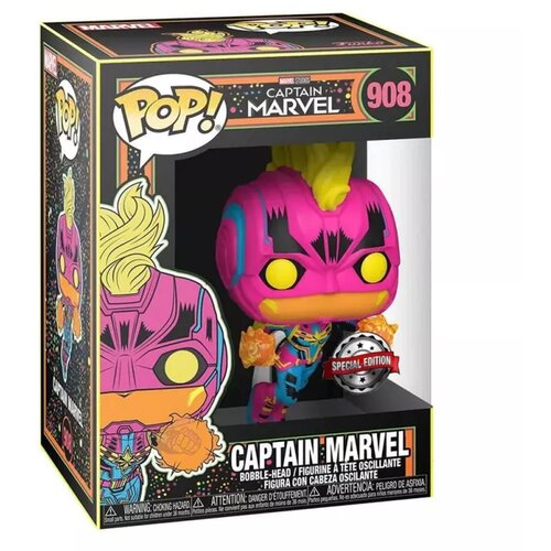 Funko Pop! Marvel: Captain Marvel - Captain Marvel Blacklight (Excl.) Slike