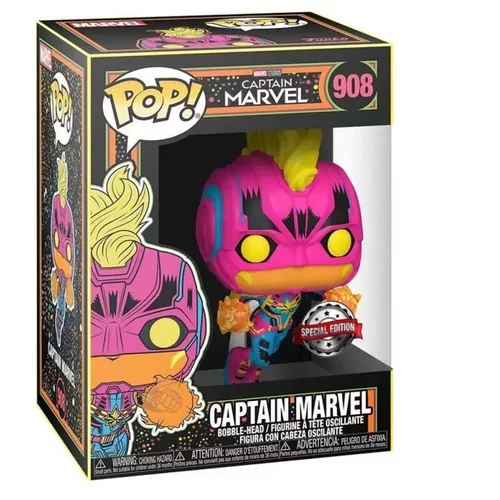 Funko POP! MARVEL: CAPTAIN MARVEL - CAPTAIN MARVEL BLACKLIGHT (EXCL.)