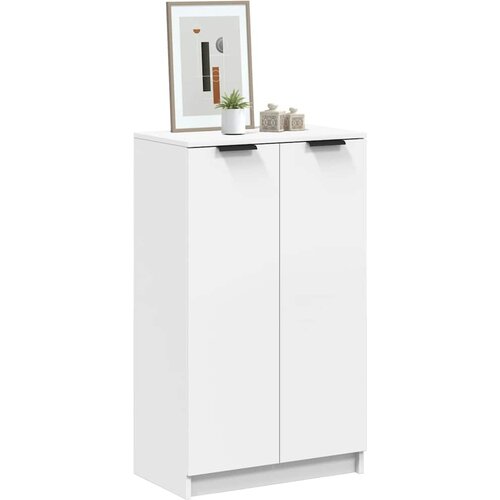 Ormarić za cipele bijeli 59 x 35 x 100,5 cm od konstruiranog drva Slike