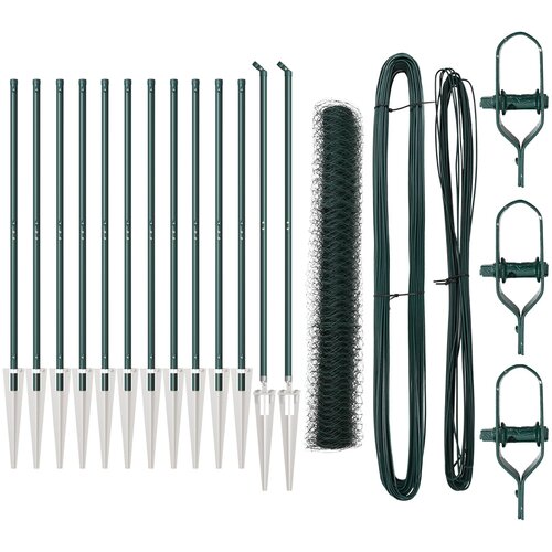 vidaXL Set Ograde 2 komada Zelena Čelik 25 x 1.2 m Izdržljivo Cene
