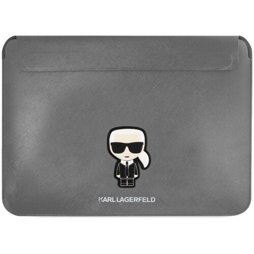 Karl Lagerfeld Ovitek za prenosnike Sleeve Saffiano Ikonik Silver do 14'', (21145450) Cene