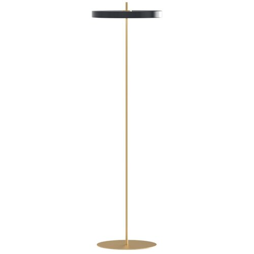 UMAGE Antracitno siva LED stojeća svjetiljka s mogućnosti zatamnjivanja s metalnim sjenilom (visina 151 cm) Asteria Floor &amp;ndash; Slike