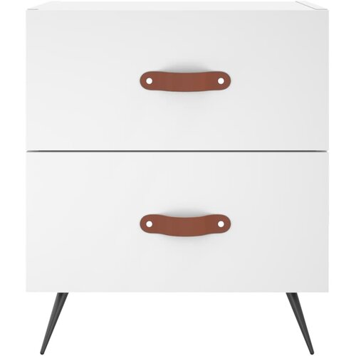  Noćni ormarići 2 kom bijeli 40x35x47,5 cm od konstruiranog drva Slike