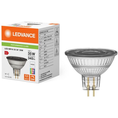  LED prigu&scaron;iva reflektorna sijalica MR16 GU5,3/5W/12V 4000K 36&deg; CRI 90 - Ledvance Cene