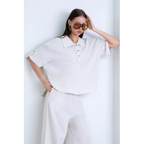 Trend Alacati Stili Ženska bluza Alc-X15171, Krem Cene