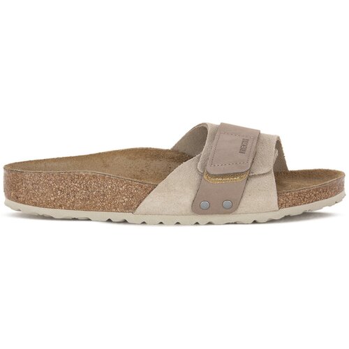 Birkenstock Natikači OITA TAUPE SUEDE CALZ S Bež Slike