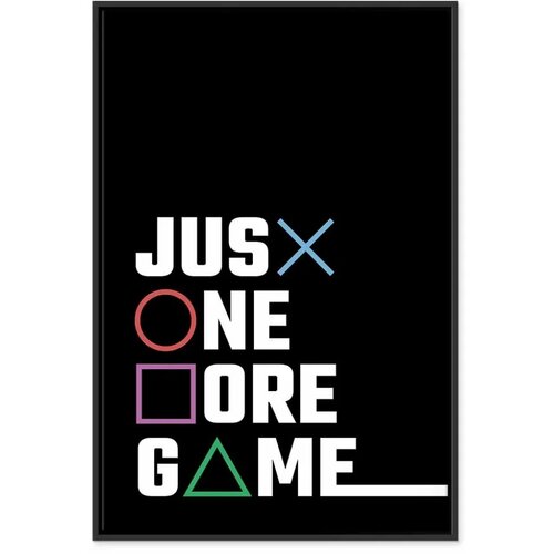  Slika - Binge Gaming 80x120 U crnom drvenom okviru Slike