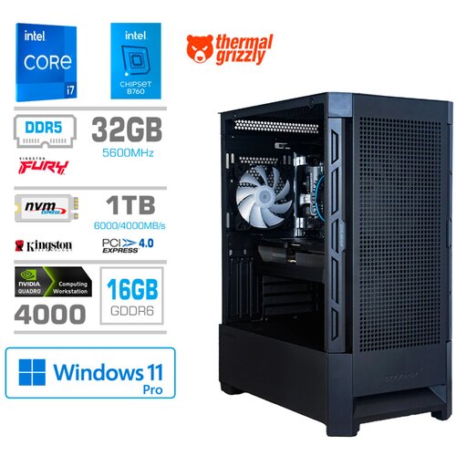MEGA Računalnik MT WORKSTATION S8 i7-14700F/RTX4000/32GB-DDR5/1TB-4.0/750W/Win 11 PRO/črna, (22097706) Cene