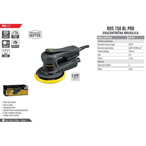FF_Group FF EA EKSCENTRICNA BRUSILICA ROS 150 BL PRO Cene