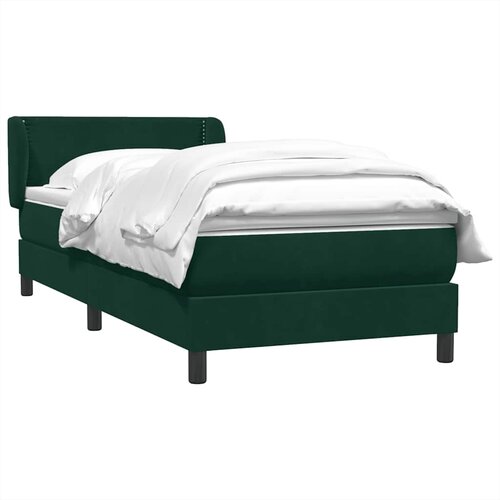 Box Spring krevet s madracem tamnozeleni 80x220 cm bar&amp;scaron;un Slike