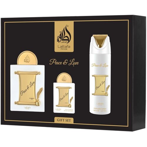 Lattafa Pride Peace &amp;amp; Love EDP 100 ml + EDP 20 ml + DEO VAPO 200 ml (unisex) Slike