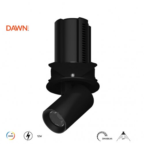 Dawn led svetiljka V324 12W 3000K dim crna Cene