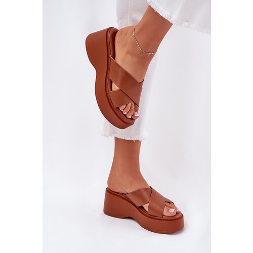 Boto Women's Platform And Wedge Sandals Camel Nelithraea Cene