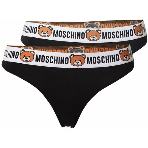 Moschino Underwear Spodnje hlačke rjava / črna / bela