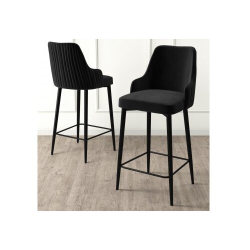 Hanah home set barskih stolica Enox, 6 dijelova, crna Cijene