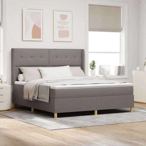 Box spring krevet Sivo-smeđa 180 x 200 cm tkanina Cijene