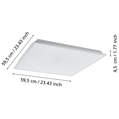 Eglo 99548 - led prigu&amp;scaron;iva plafonska svetiljka HERRORA-ZLED/31,8W/230V 2700-6500K Slike