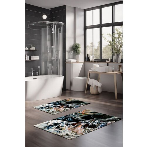  CT-5048 multicolor bathmat set (2 pieces) Cene