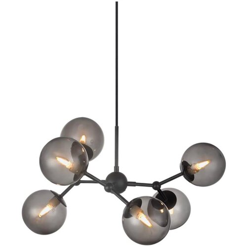 Halo Design 738823 - Visilica na sajli ATOM 6xG9/28W/230V prečnik 57 cm crna/k. crna Cene