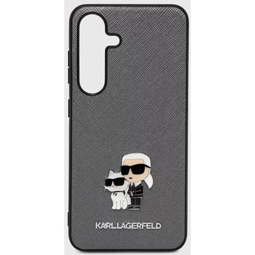 Karl Lagerfeld Etui za telefon Samsung Galaxy S24 siva barva, KLHCS24SPSAKCMPG