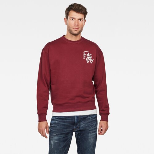 G-star Sweatshirt - Graphic 11 stor r sw l\s burgundy red Cijene