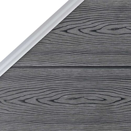 VidaXL set WPC ograda 1 kvadratna + 1 kosa 273 x 186 cm sivi Slike