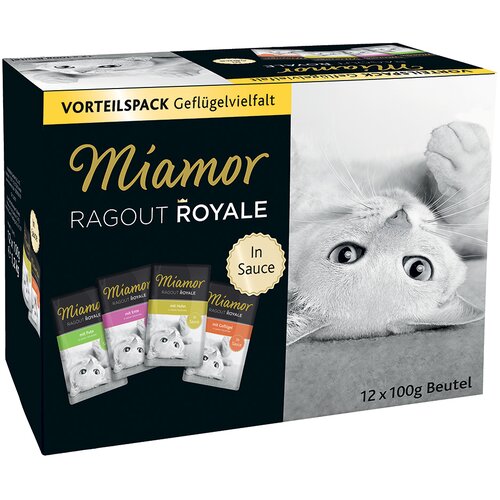  Me&scaron;ano poskusno pakiranje Miamor Ragout Royale - V omaki (različice perutnine) 12 x 100 g Cijene