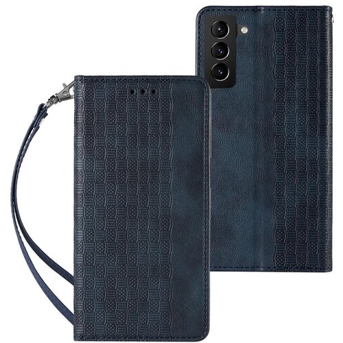  Eleganten etui/ovitek za Samsung S22 Plus, Fina tkanina, Moder Cene