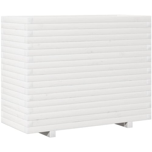 Maison Chic Vrtno cvetlično korito - Cvetlični Lonec belo 90x40x72 cm trdna borovina, (21788888) Cene