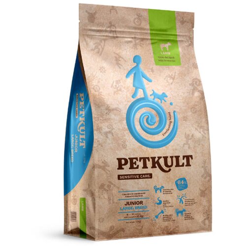 Petkult sensitive care junior, large - jagnjetina 12 kg Slike