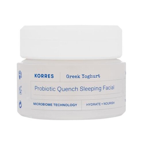 Korres Greek Yoghurt Probiotic Quench Sleeping Facial vlažilna in negovalna nočna krema za obraz 40 ml za ženske Slike