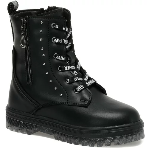 KINETIX Laura 2pr Girls Black Sneaker Boots
