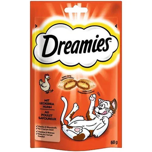 Dreamies mačji prigrizek - S piščancem (60 g)