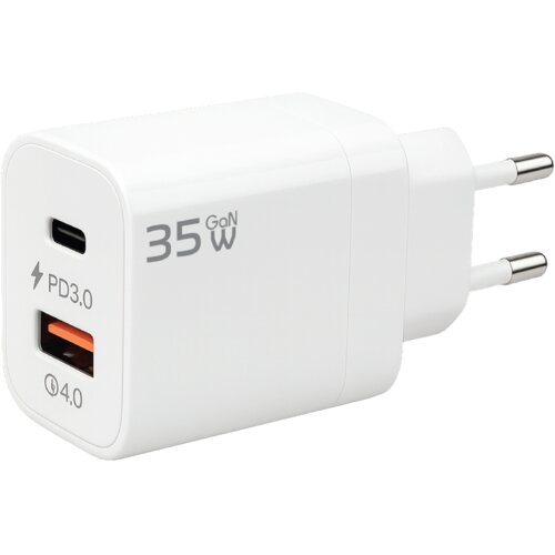Redline Punjač kućni, 1 x USB-A, 1 x USB-C, brzi, 35W, GaN - GL-35W-AC Cijene
