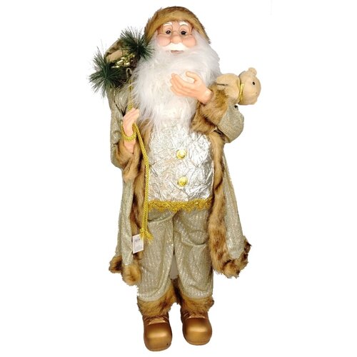 Ena novogodišnja figura deda mraz 90cm zlatni Cene