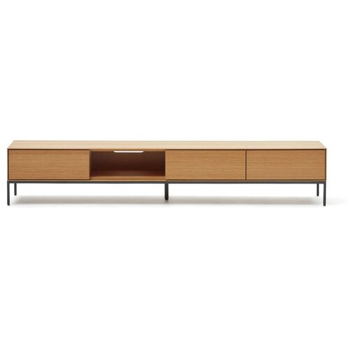 Kave Home TV komoda u dekoru hrasta u prirodnoj boji 195x35 cm Vedrana &ndash; Cijene