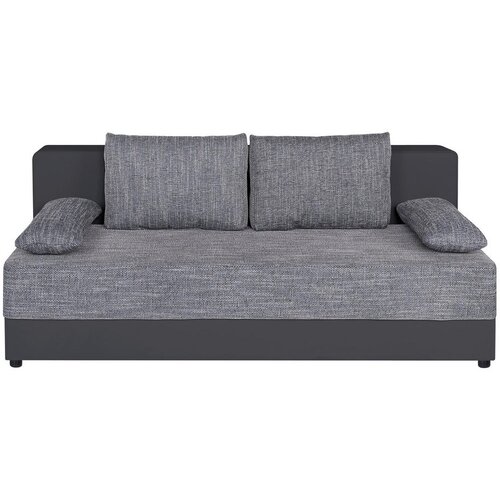 P & B ZOFA S POSTELJNO FUNKCIJO, siva tekstil, leseni material Cene